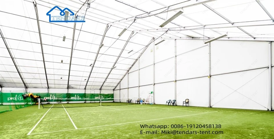 A-frame tennis court tent A-frame tennis court tent