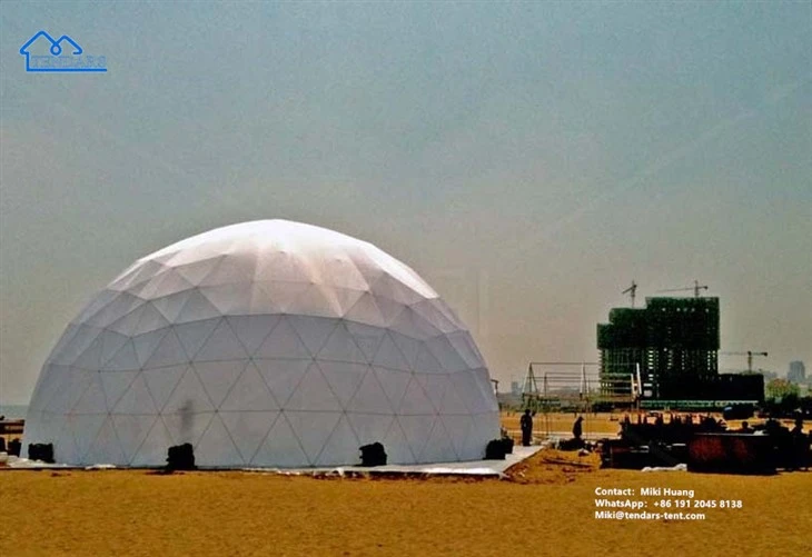 Carpa de almacén con forma de cúpula