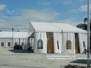 20x30 Meter Big Aluminium Tents Saddle Techo de la forma impermeable Commercial Marquee