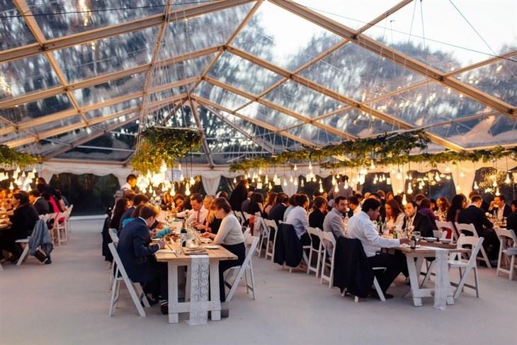 Carpa de boda de recepción